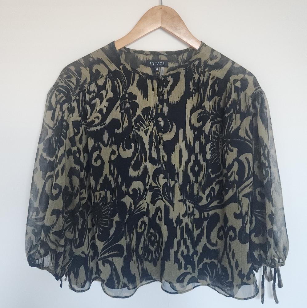 1. State Flowy Boho Abstract Printed Blouse